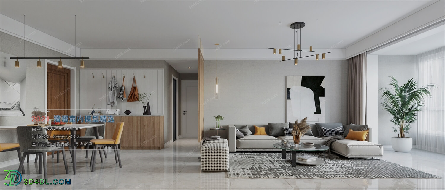 3D66 2021 Living Room Modern Style CrA016