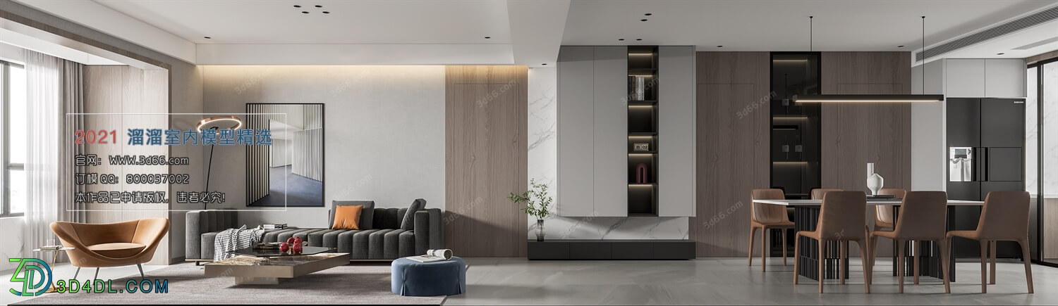 3D66 2021 Living Room Modern Style CrA026