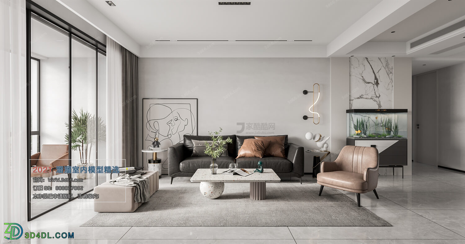 3D66 2021 Living Room Modern Style CrA030