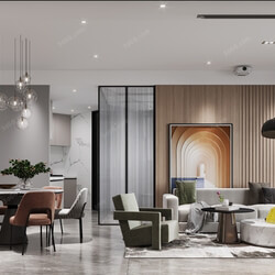 3D66 2021 Living Room Modern Style CrA039 