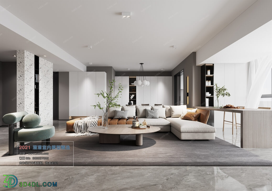 3D66 2021 Living Room Modern Style CrA042