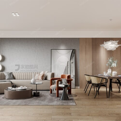 3D66 2021 Living Room Modern Style CrA044 