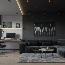 3D66 2021 Living Room Modern Style CrA049 