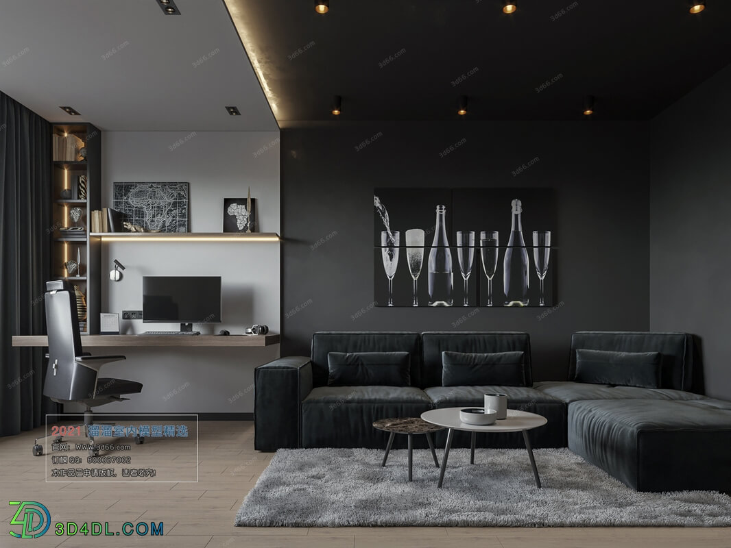 3D66 2021 Living Room Modern Style CrA049