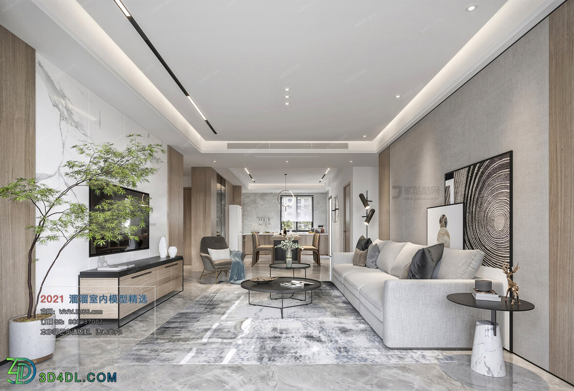 3D66 2021 Living Room Modern Style CrA050