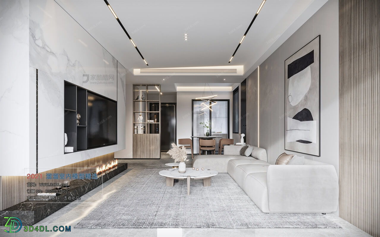 3D66 2021 Living Room Modern Style CrA051