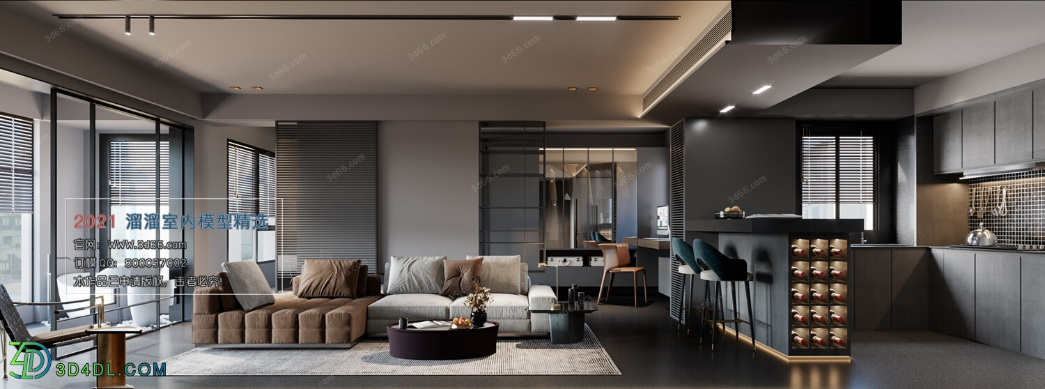 3D66 2021 Living Room Modern Style CrA052