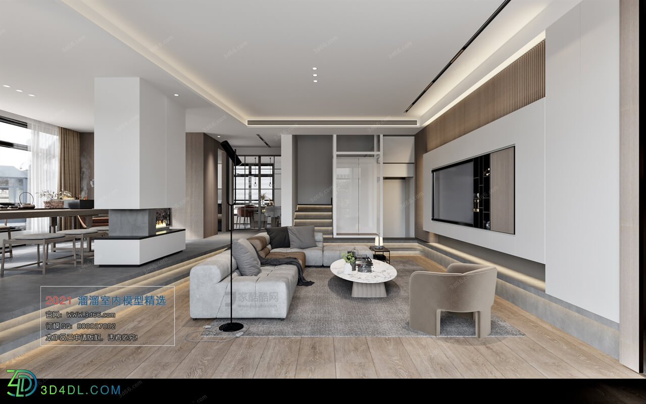 3D66 2021 Living Room Modern Style CrA053
