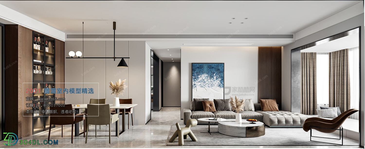 3D66 2021 Living Room Modern Style CrA054