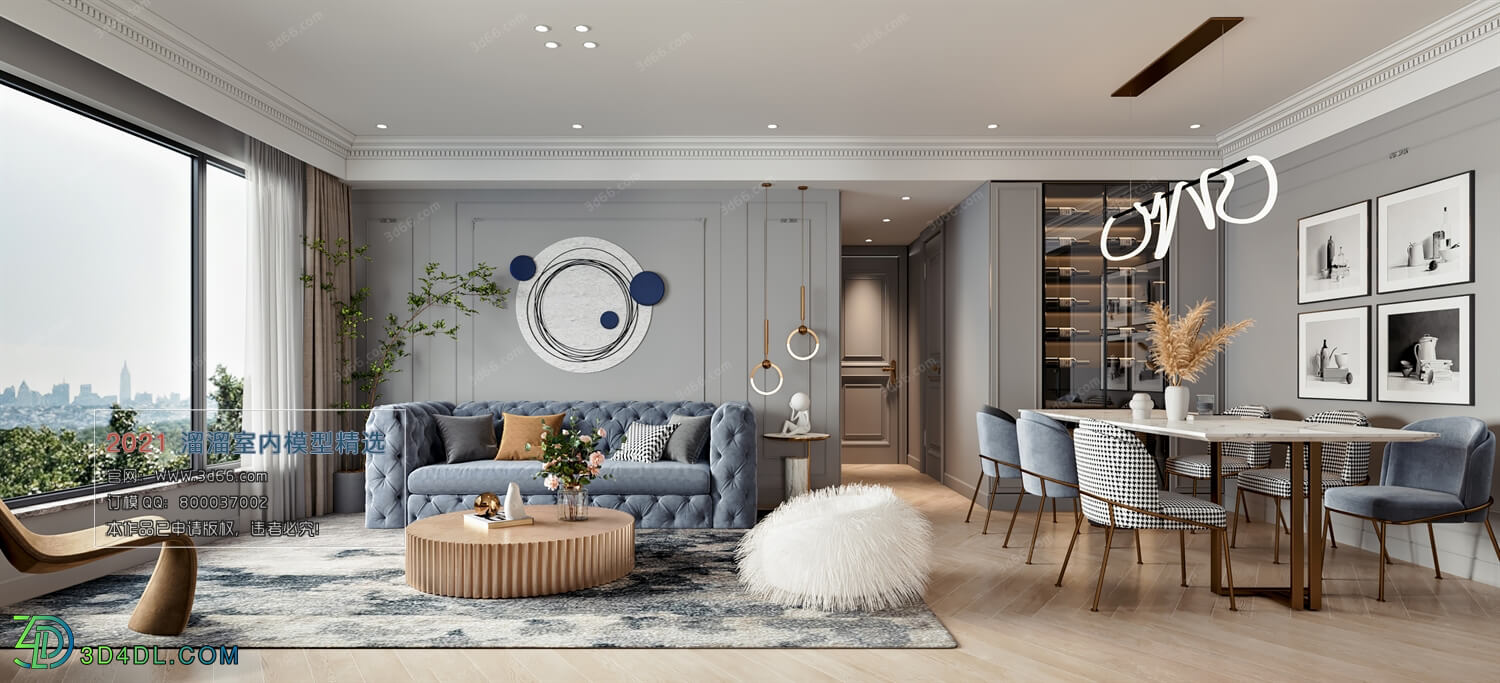 3D66 2021 Living Room Modern Style CrA056