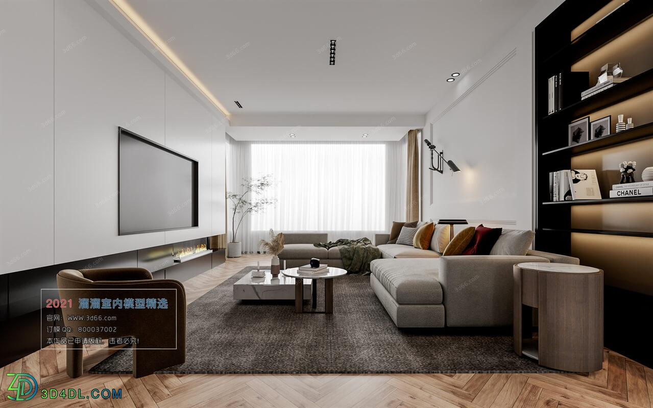 3D66 2021 Living Room Modern Style CrA062