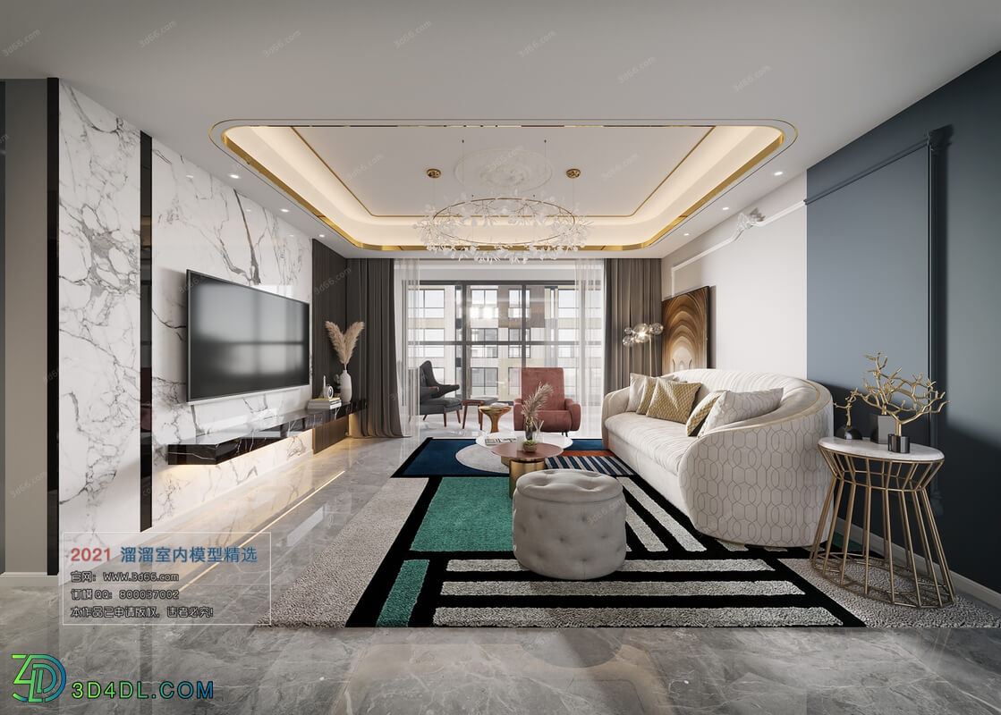 3D66 2021 Living Room Modern Style CrA063