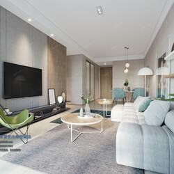 3D66 2021 Living Room Modern Style CrA068 