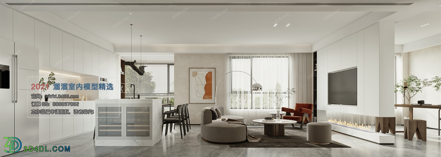 3D66 2021 Living Room Modern Style CrA076