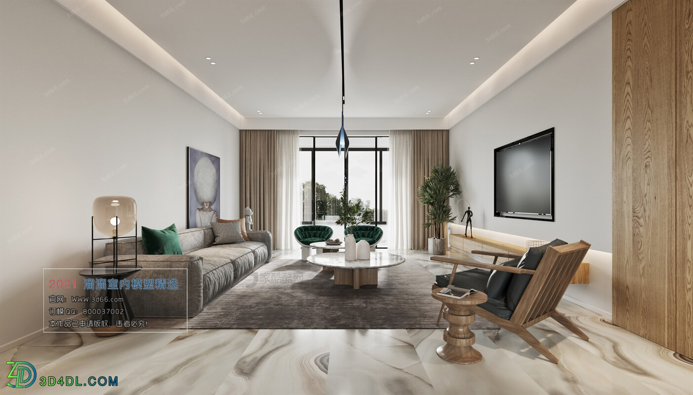 3D66 2021 Living Room Modern Style CrA078