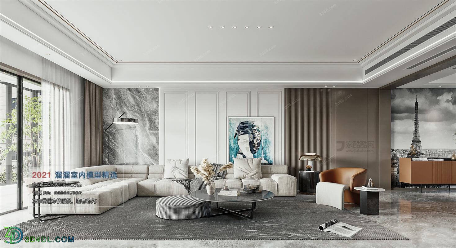 3D66 2021 Living Room Modern Style CrA081