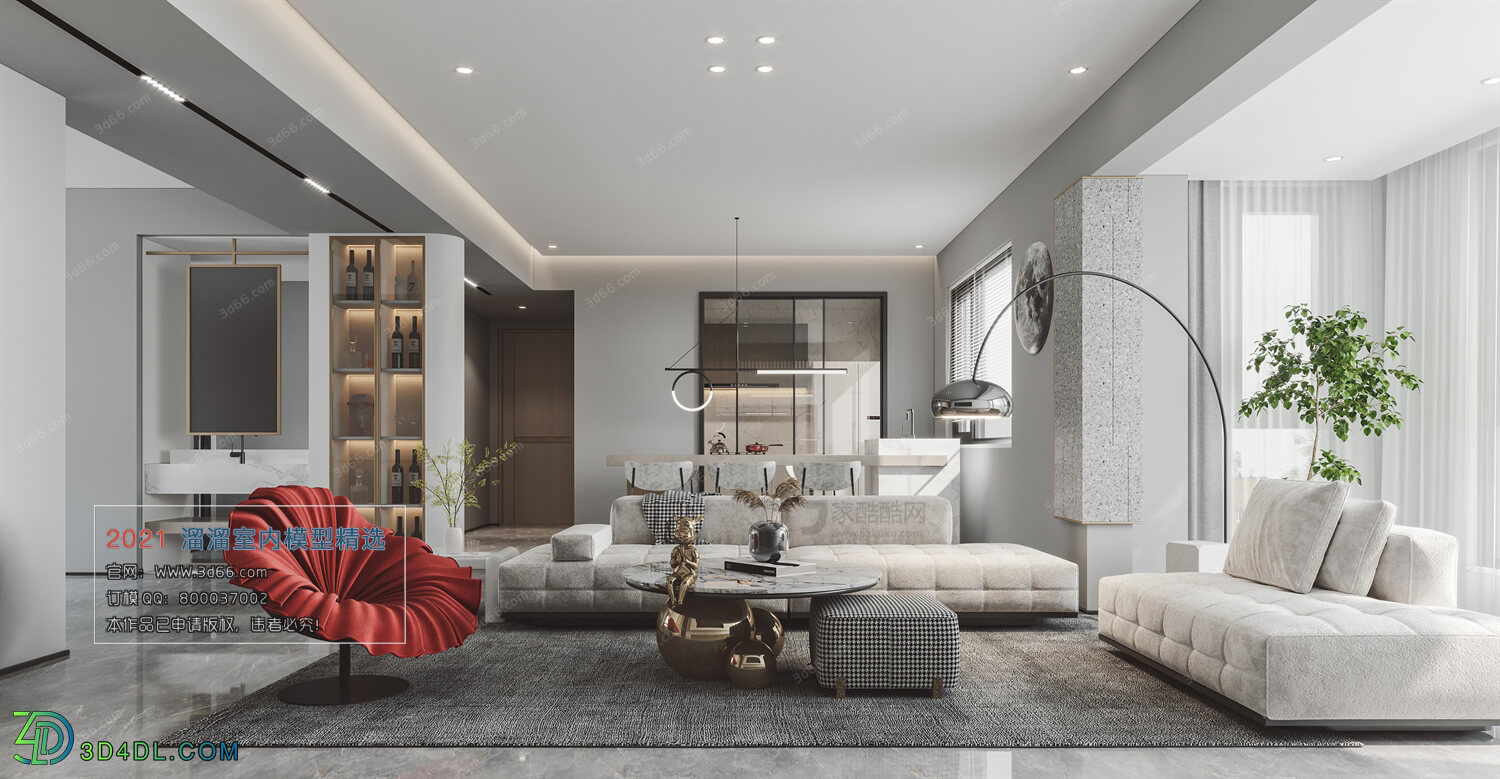 3D66 2021 Living Room Modern Style CrA088