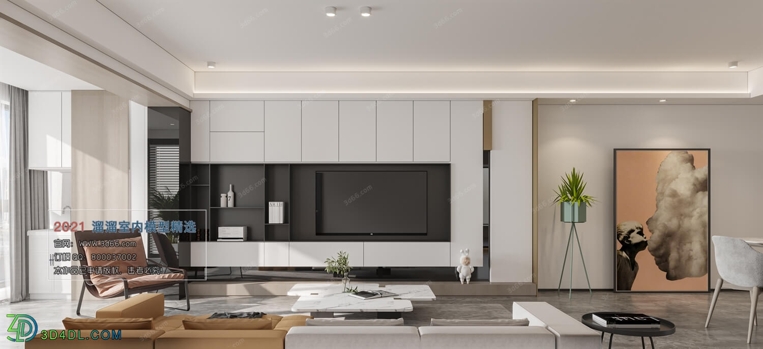 3D66 2021 Living Room Modern Style CrA091