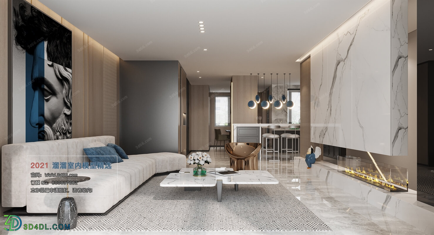 3D66 2021 Living Room Modern Style CrA093