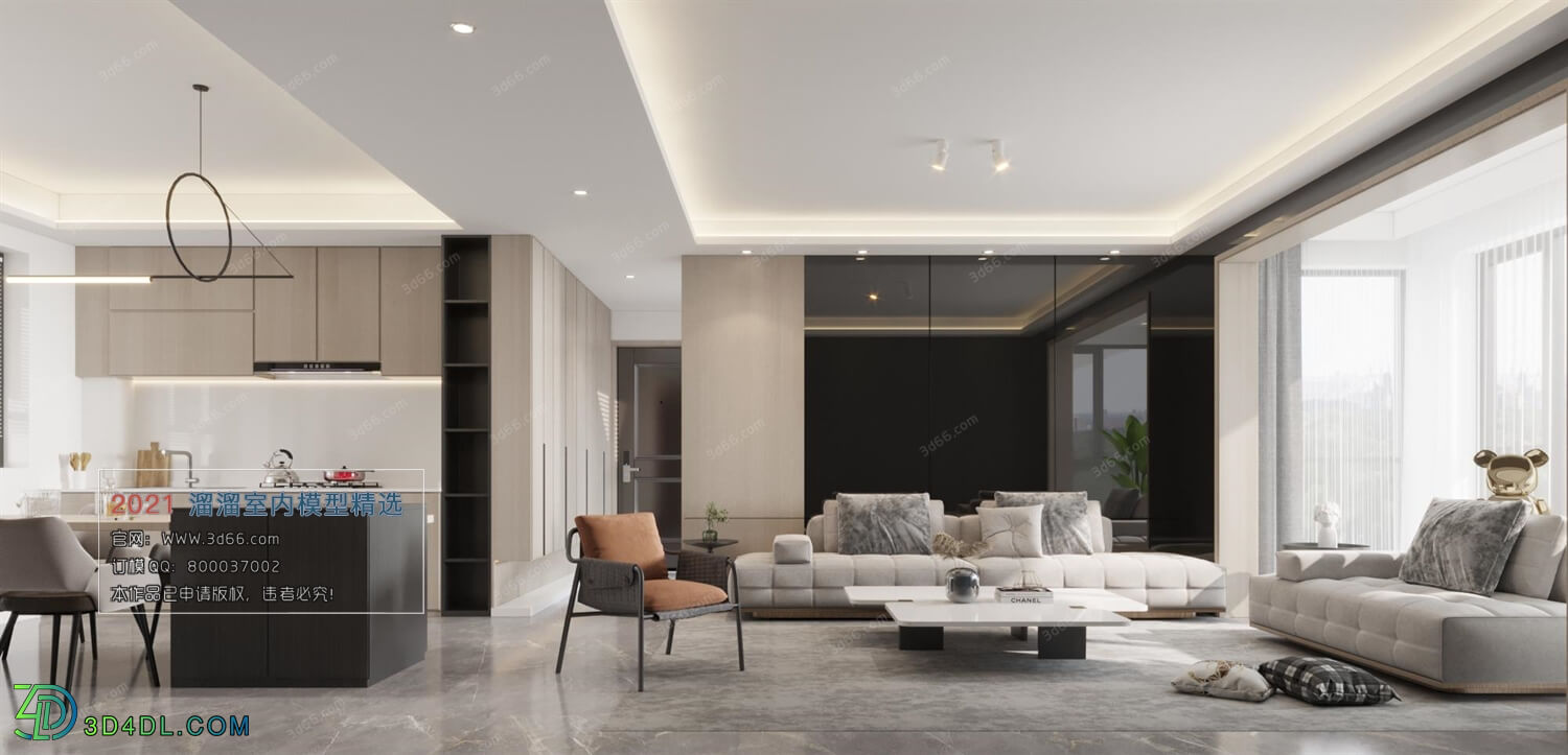 3D66 2021 Living Room Modern Style CrA098