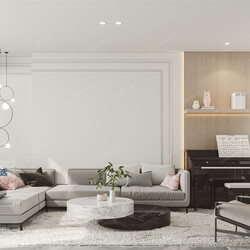3D66 2021 Living Room Modern Style CrA105 