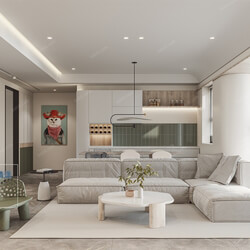 3D66 2021 Living Room Modern Style CrA107 