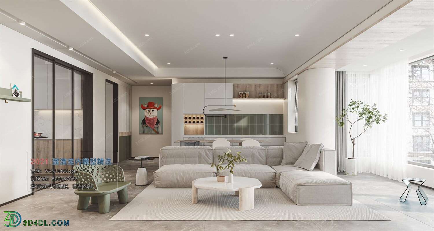 3D66 2021 Living Room Modern Style CrA107