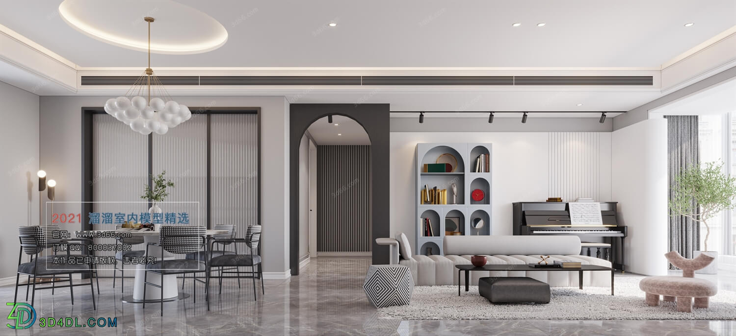 3D66 2021 Living Room Modern Style CrA110