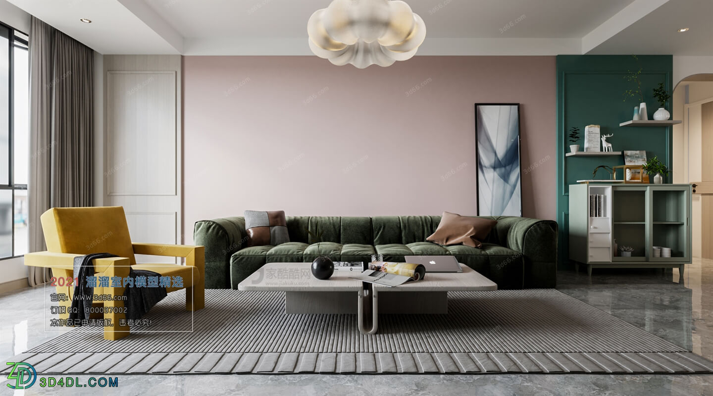 3D66 2021 Living Room Modern Style CrA121