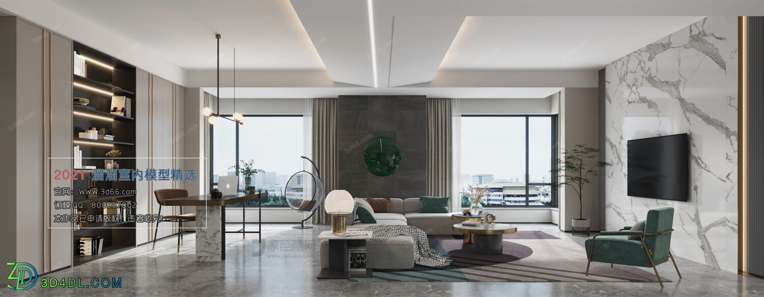 3D66 2021 Living Room Modern Style CrA123