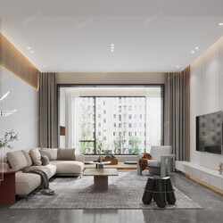 3D66 2021 Living Room Modern Style CrA124 