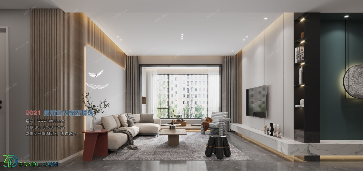 3D66 2021 Living Room Modern Style CrA124