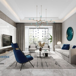 3D66 2021 Living Room Modern Style CrA125 