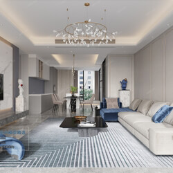 3D66 2021 Living Room Modern Style CrA129 