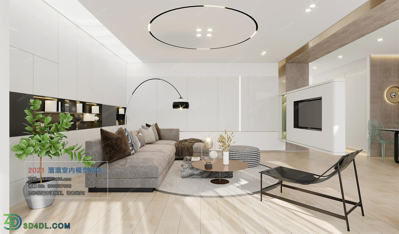 3D66 2021 Living Room Modern Style CrA136