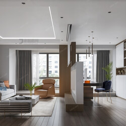 3D66 2021 Living Room Modern Style CrA142 
