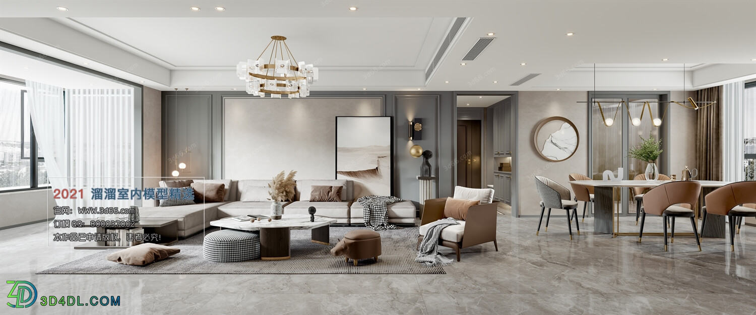 3D66 2021 Living Room Modern Style VrA004