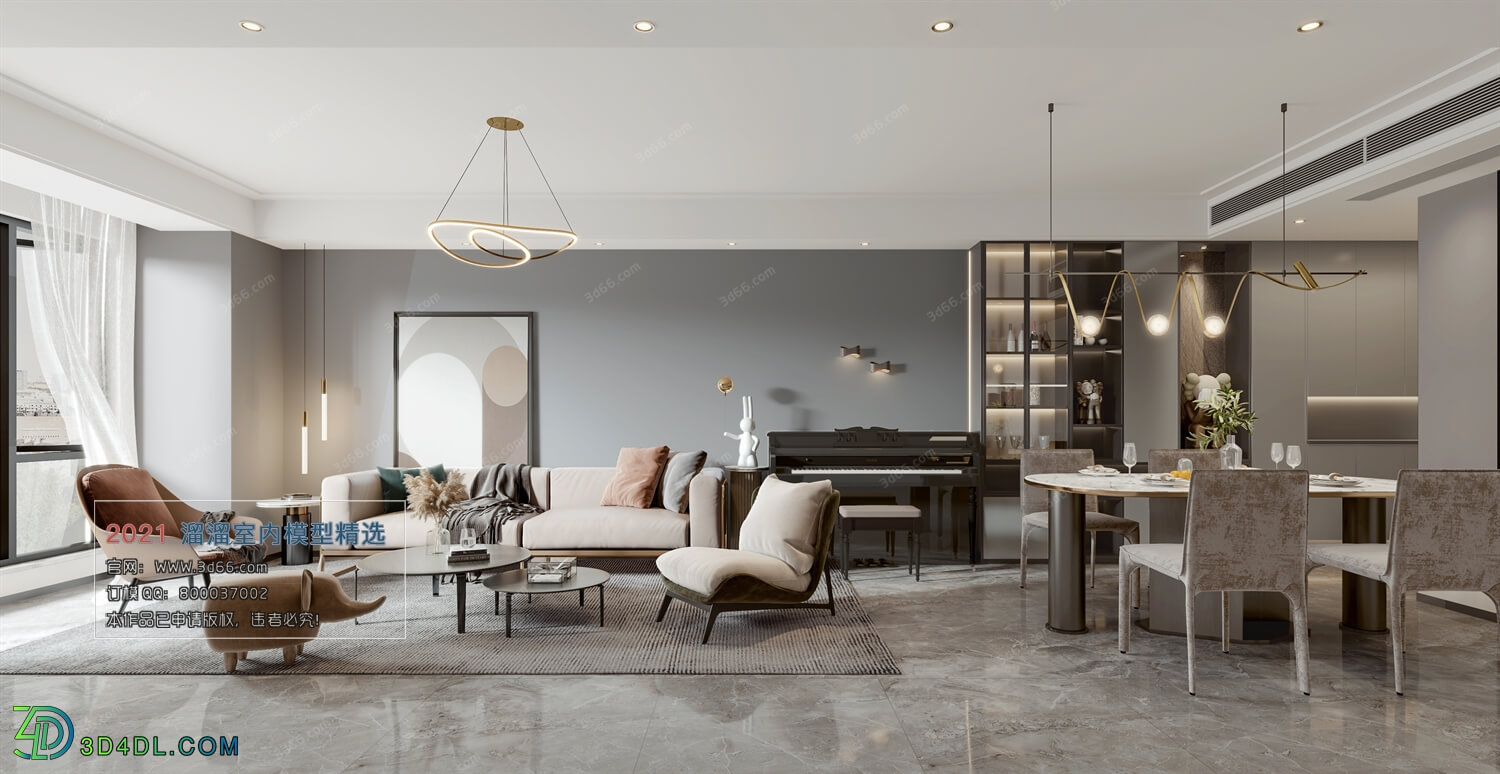 3D66 2021 Living Room Modern Style VrA005