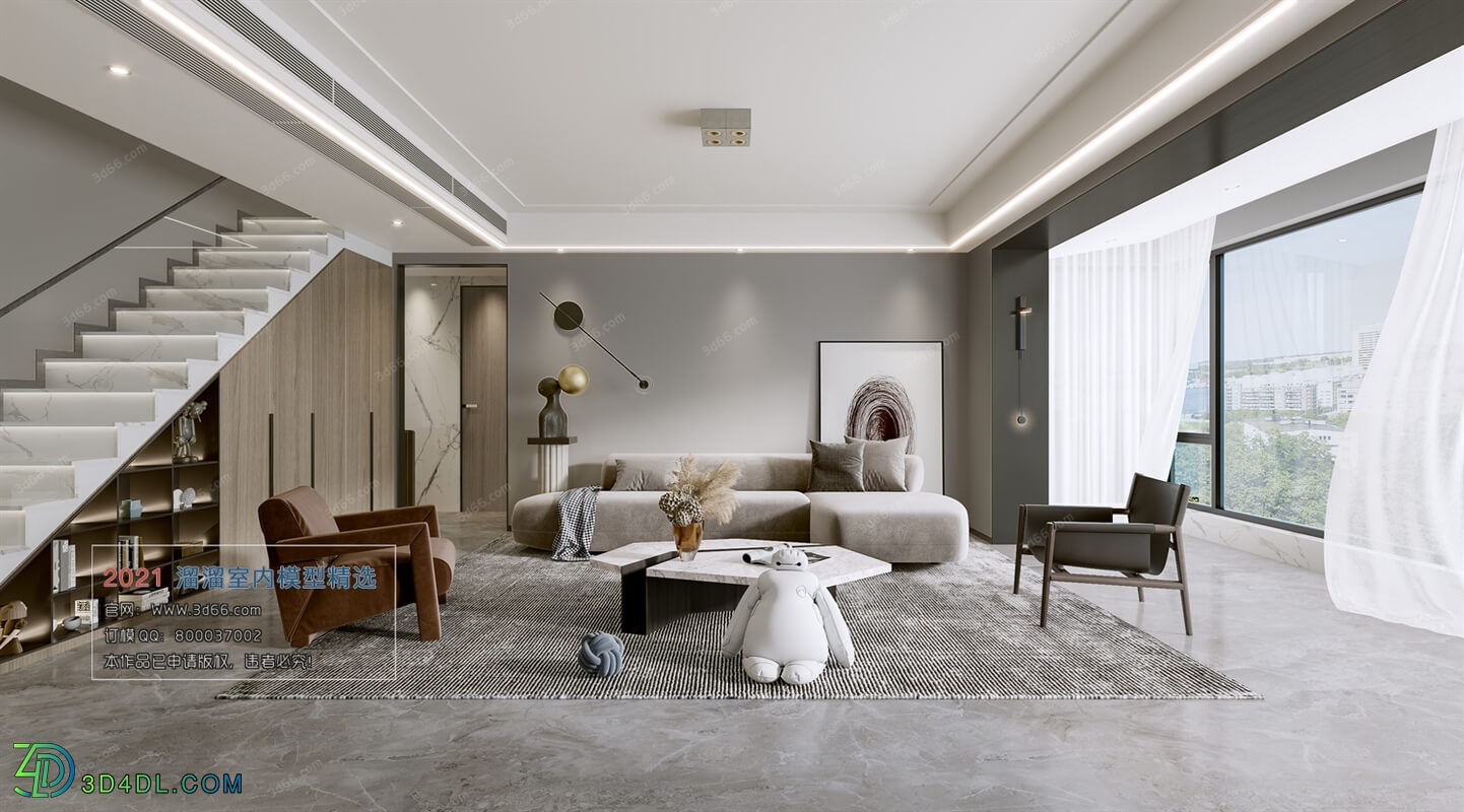 3D66 2021 Living Room Modern Style VrA006