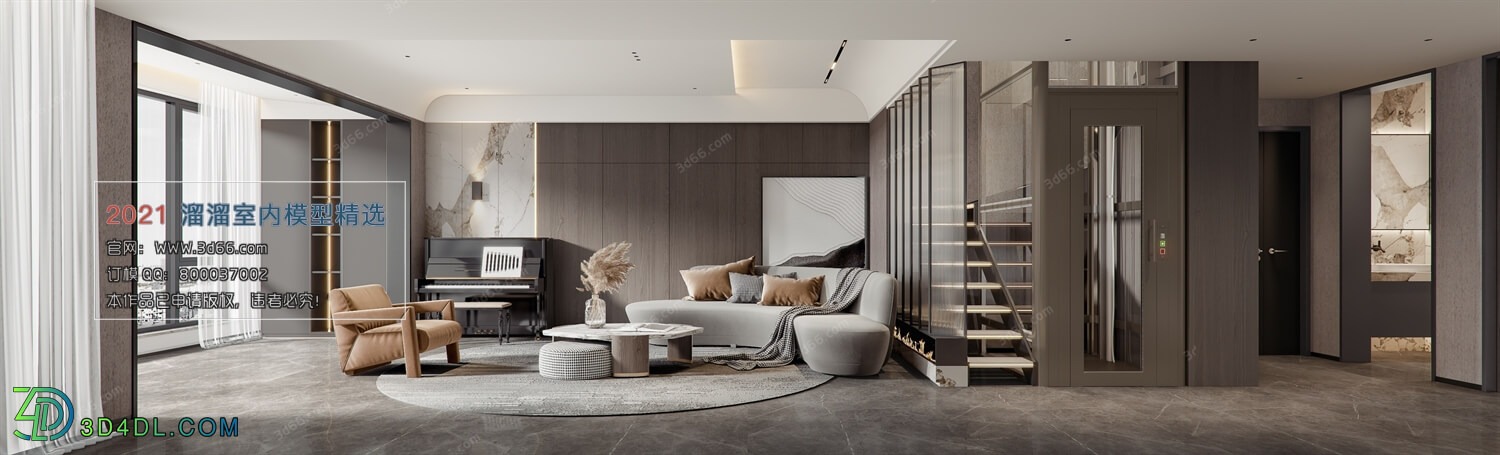 3D66 2021 Living Room Modern Style VrA009