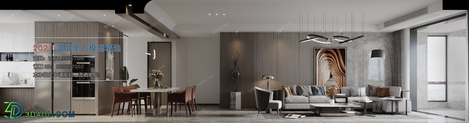 3D66 2021 Living Room Modern Style VrA011