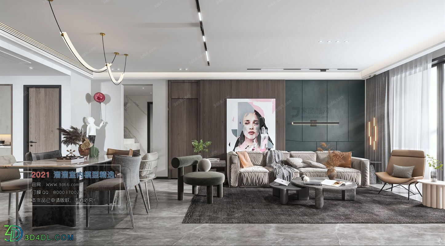 3D66 2021 Living Room Modern Style VrA019