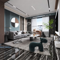 3D66 2021 Living Room Modern Style VrA024 