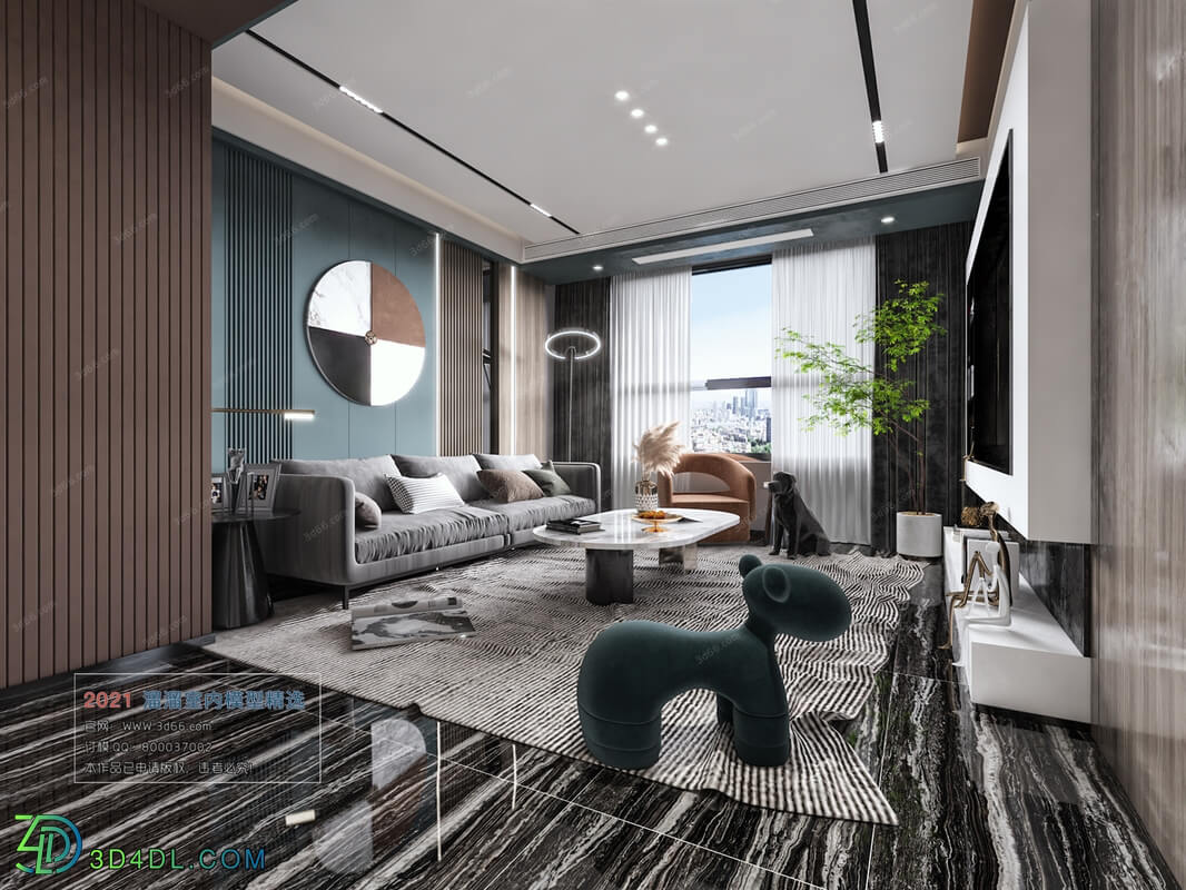 3D66 2021 Living Room Modern Style VrA024