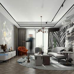 3D66 2021 Living Room Modern Style VrA027 