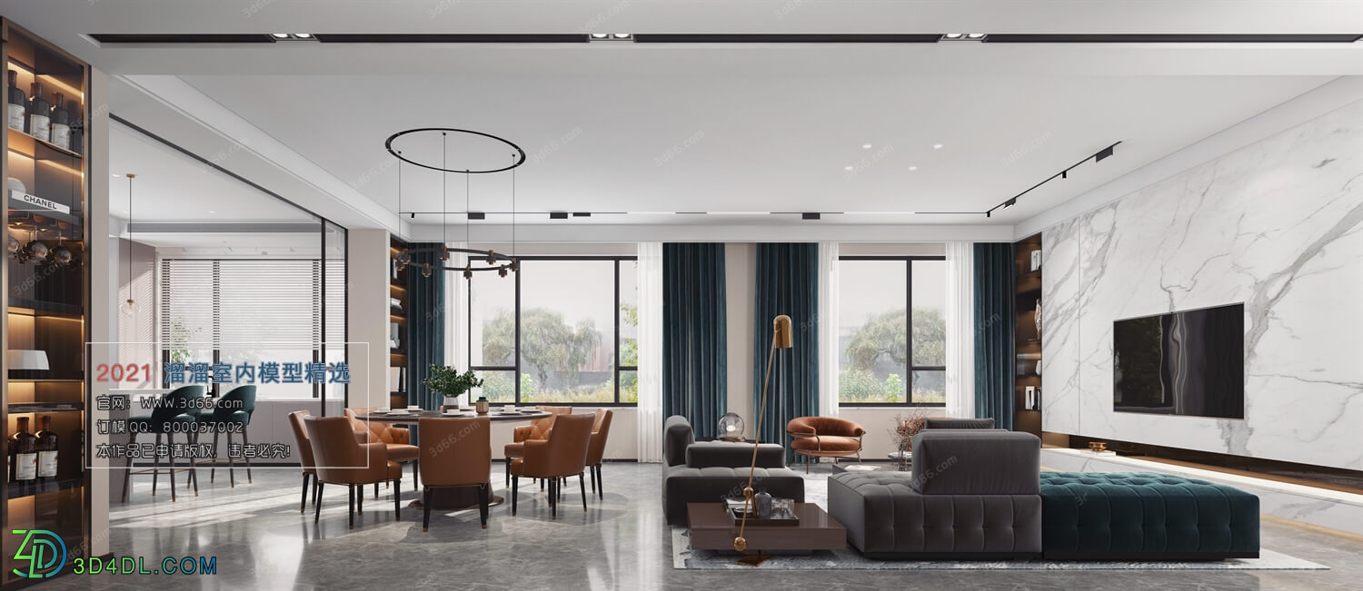 3D66 2021 Living Room Modern Style VrA030