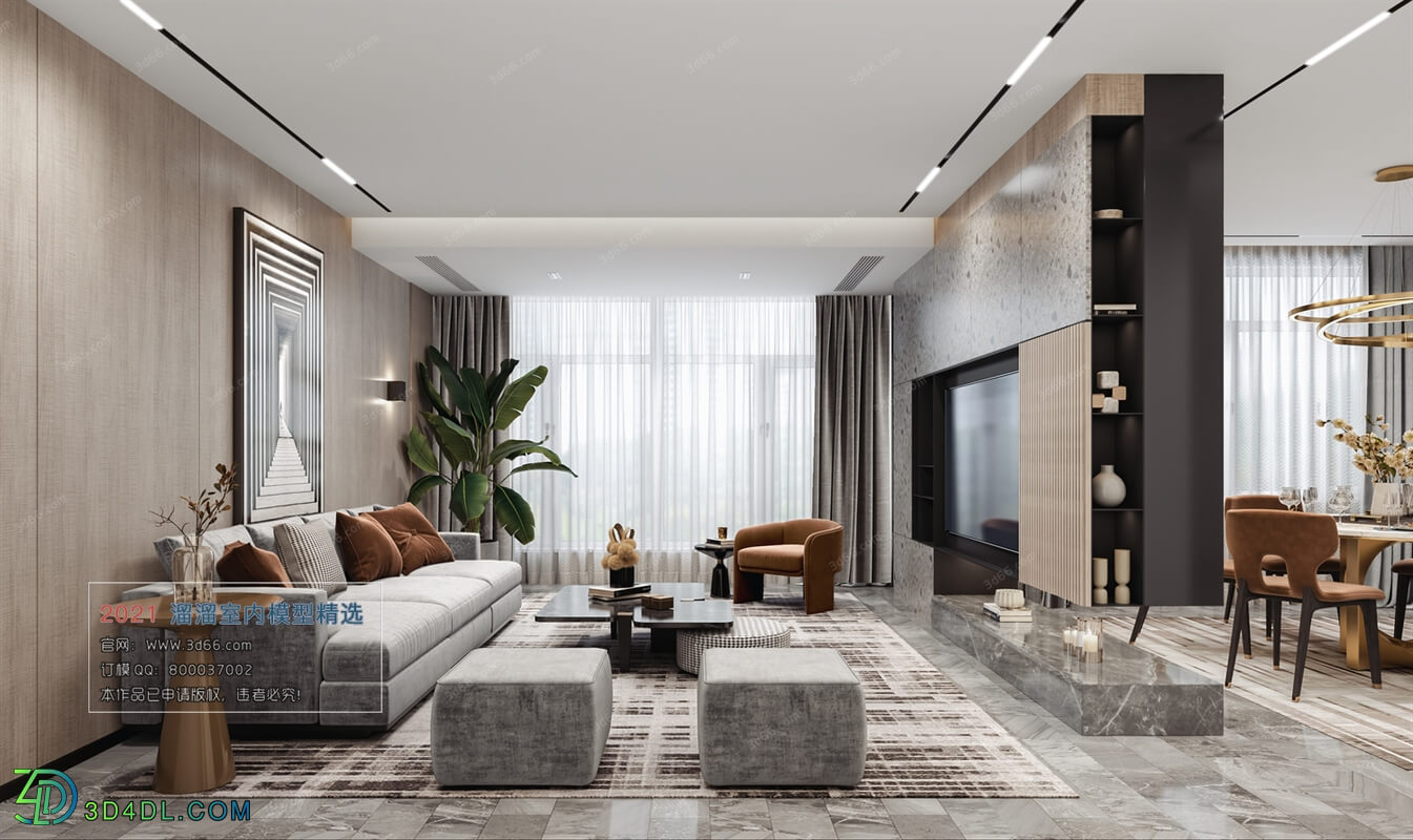 3D66 2021 Living Room Modern Style VrA031