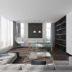 3D66 2021 Living Room Modern Style VrA034 