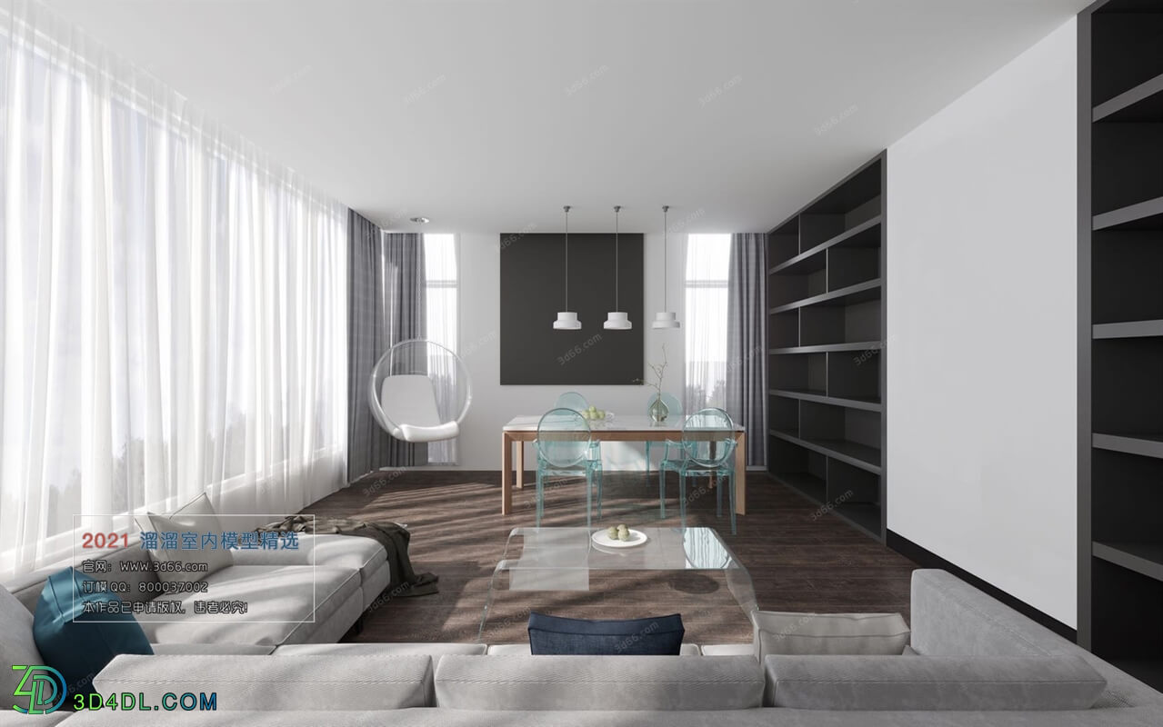 3D66 2021 Living Room Modern Style VrA034