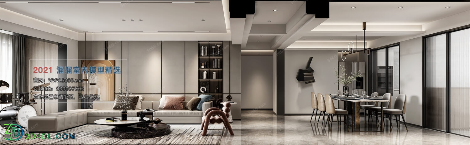 3D66 2021 Living Room Modern Style VrA037